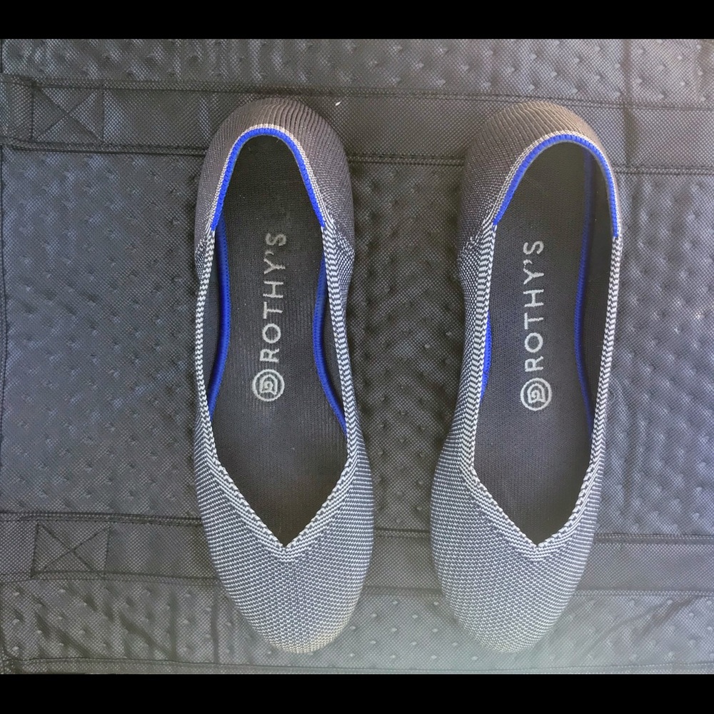 Rothy's Flats, size 7.5, black and white pattern